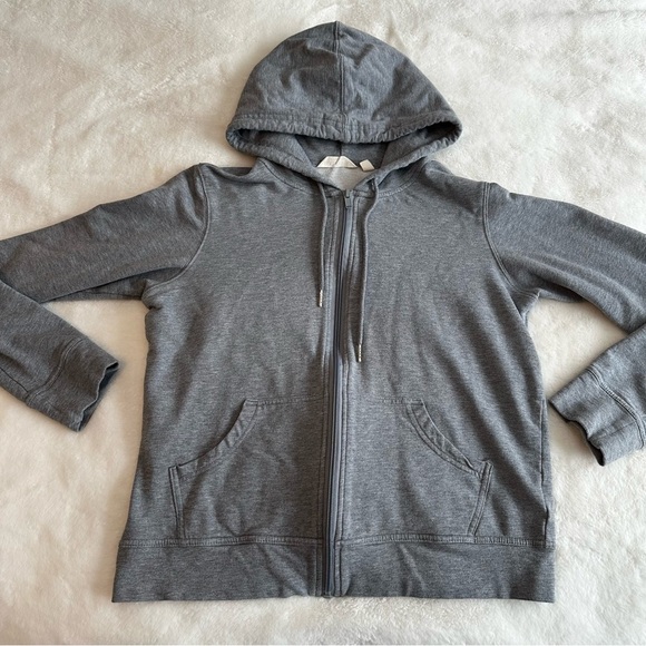 Earth Yoga Tops - Earth Yoga Gray Zip Up Hoodie Women’s Size Small